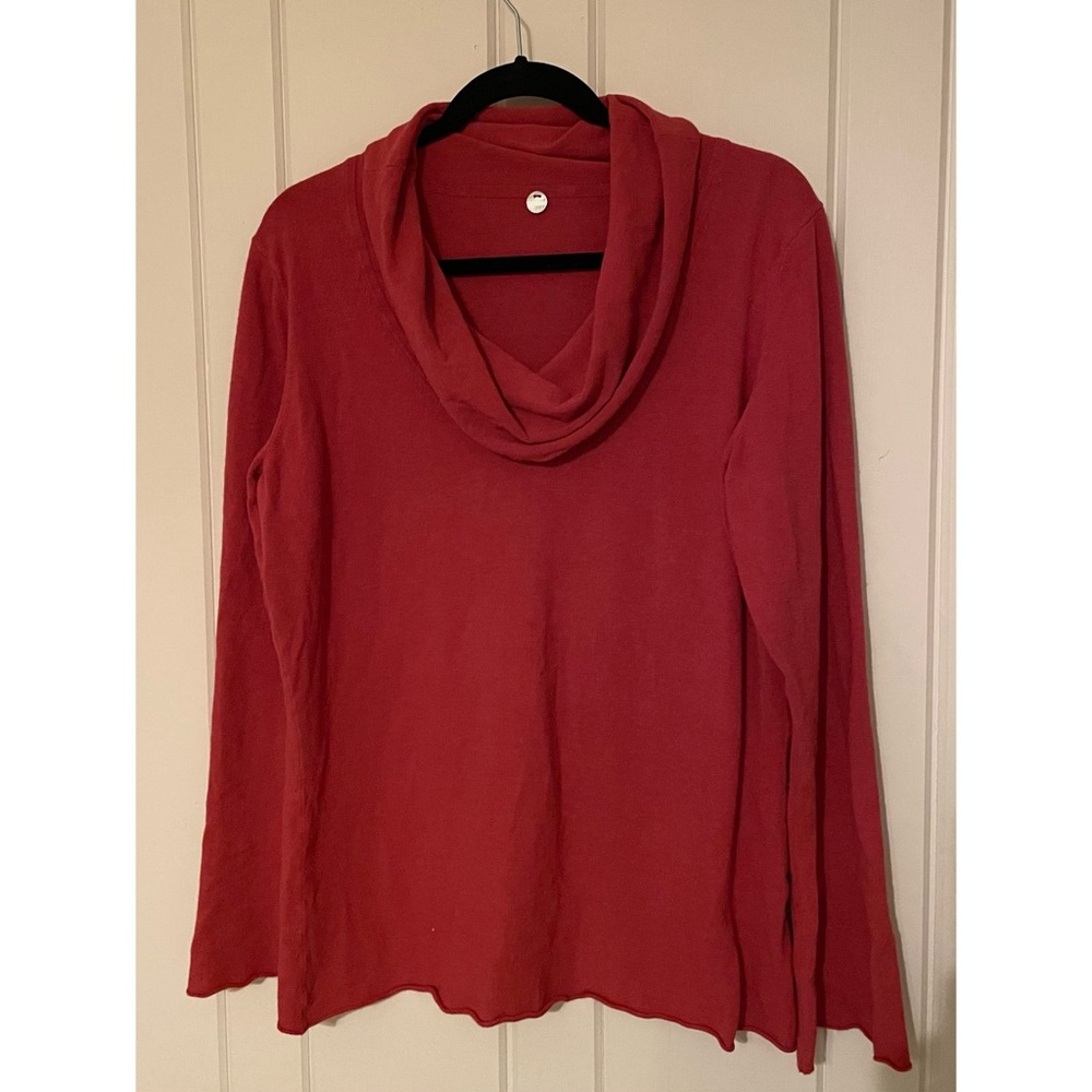 Margaret O’Leary Coral Cowl Neck Sweater
